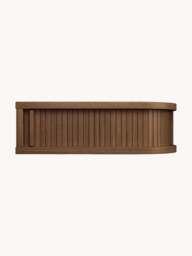 Wooden Wall-Mounted Bedside Table Farsta Tambour with Drawer - thumbnail 2