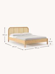 Wooden Bed Jones with Viennese Braid Headboard - thumbnail 8