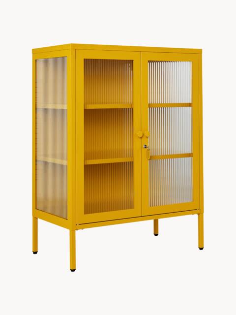 Metal Display Cabinet The Mixer with Ribbed Glass - image 1