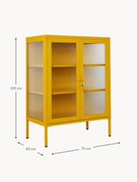 Metal Display Cabinet The Mixer with Ribbed Glass - thumbnail 8