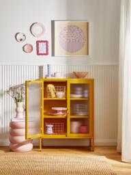 Metal Display Cabinet The Mixer with Ribbed Glass - thumbnail 6