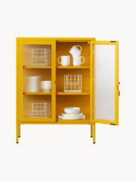 Metal Display Cabinet The Mixer with Ribbed Glass - thumbnail 5