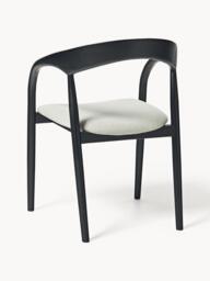 Ash Wood Dining Chair Camille with Seat Cushion - thumbnail 4