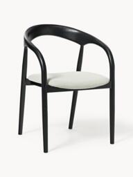 Ash Wood Dining Chair Camille with Seat Cushion - thumbnail 1