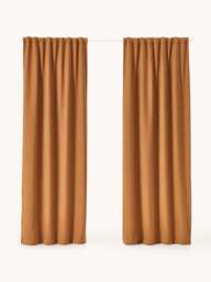 Opaque Multi-Band Curtains Joan, Set of 2, W 140 cm - thumbnail 2