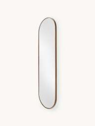Oval Full-Length Wall Mirror Avery with Oak Wood Frame - thumbnail 2