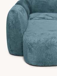 XL Modular Teddy Bouclé Corner Sofa Wolke with Chaise Ends - thumbnail 2