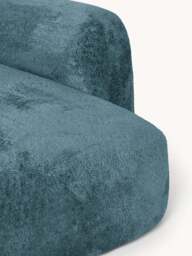 XL Modular Teddy Bouclé Corner Sofa Wolke with Chaise Ends - thumbnail 5