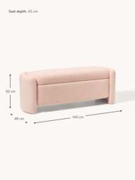 Teddy Upholstered Bench Benji with Storage Space - thumbnail 9