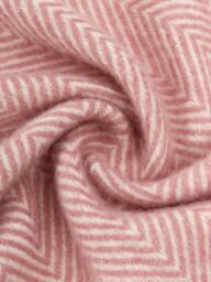 Wool Throw Tyrol with Herringbone Pattern and Fringes - thumbnail 2