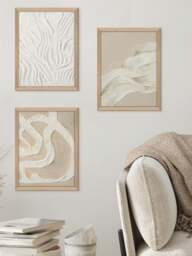 Hand-Painted Framed Canvas Art Raw - thumbnail 5