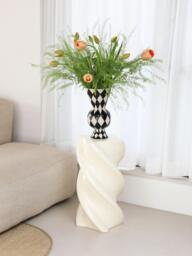 Hand-Painted Vase Rhombic, H 30 cm - thumbnail 2