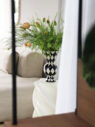 Hand-Painted Vase Rhombic, H 30 cm - thumbnail 3