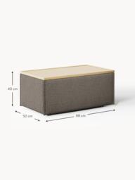 Bouclé Ottoman Lennon with Storage - thumbnail 6