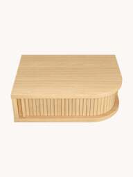 Wooden Wall-Mounted Bedside Table Farsta Tambour with Drawer - thumbnail 9