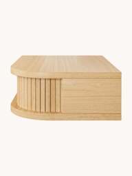 Wooden Wall-Mounted Bedside Table Farsta Tambour with Drawer - thumbnail 3