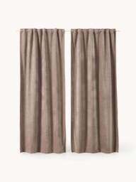 Blackout Multi-Band Curtains Sandra, Set of 2, W 130 cm - thumbnail 2