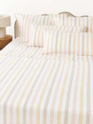 Washed Cotton Flat Sheet Harriet - thumbnail 1