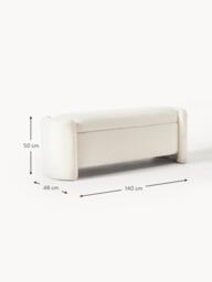 Teddy Upholstered Bench Benji with Storage Space - thumbnail 9