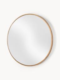 Round Wall Mirror Avery with Oak Wood Frame - thumbnail 3
