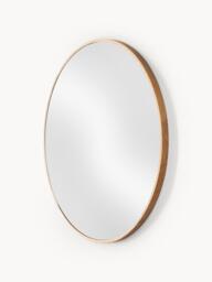 Round Wall Mirror Avery with Oak Wood Frame - thumbnail 2
