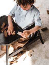 Kids Handmade Oak Wood Chair Smilla - thumbnail 5