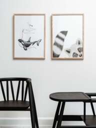 Kids Handmade Oak Wood Chair Smilla - thumbnail 3