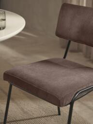 Corduroy Upholstered Chairs Mats, Set of 2 - thumbnail 8