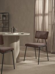 Corduroy Upholstered Chairs Mats, Set of 2 - thumbnail 2