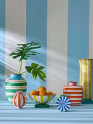 Porcelain Vase Portofino, H 27 cm - thumbnail 3