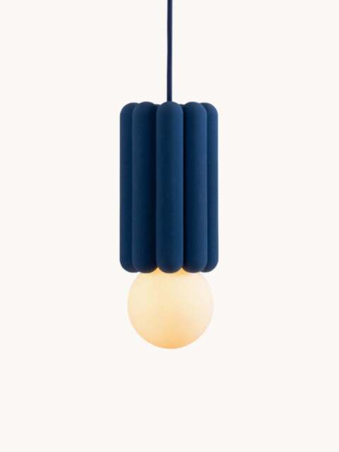 Small Handmade Dimmable Pendant Light STUCCO No. 3 - image 1