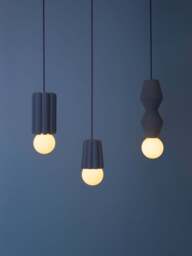 Small Handmade Dimmable Pendant Light STUCCO No. 3 - thumbnail 3