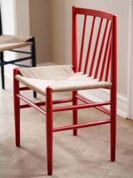 Handwoven Beech Wood Dining Chair J80 - thumbnail 2