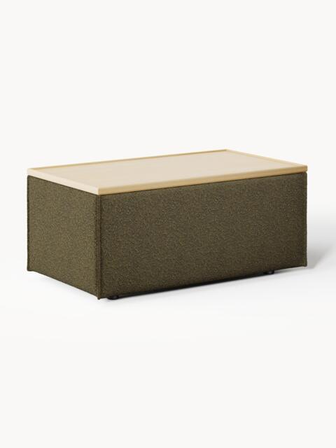 Bouclé Ottoman Lennon with Storage - image 1