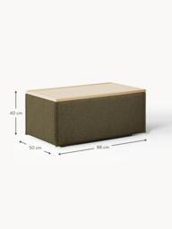 Bouclé Ottoman Lennon with Storage - thumbnail 7