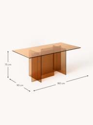 Glass Dining Table Anouk, 180 X 90 cm - thumbnail 8