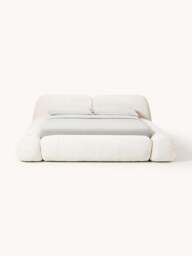 Upholstered Teddy Bouclé Bed Wolke - thumbnail 2