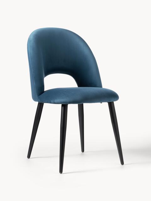 Upholstered Velvet Chair Rachel - image 1