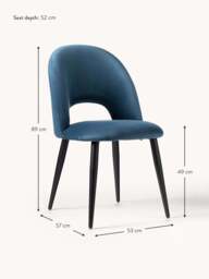 Upholstered Velvet Chair Rachel - thumbnail 7