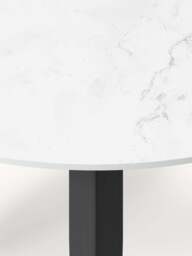 Round Marble Effect Dining Table Jackson, in various sizes - thumbnail 4