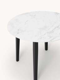 Round Marble Effect Dining Table Jackson, in various sizes - thumbnail 3
