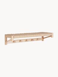 Poplar Wood Wall-mounted Coat Rack Abano