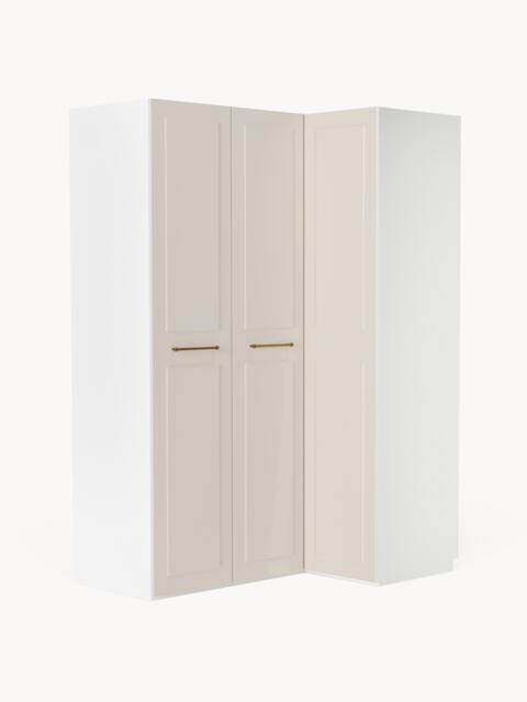 Modular Corner Wardrobe Charlotte, 165 cm Wide, in various sizes