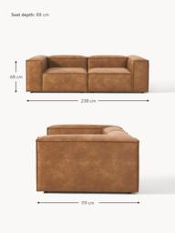 Modular Leather Sofa Lennon (3-seater) - thumbnail 9