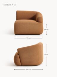 Bouclé Corner Module Sofia - thumbnail 2