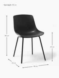 Dining Chairs Dave with Metal Legs, Set of 2 - thumbnail 7