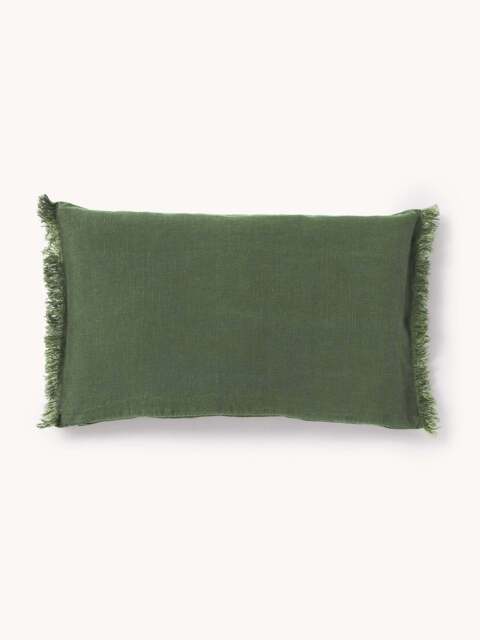Linen Cushion Cover Luana with Fringes - image 1