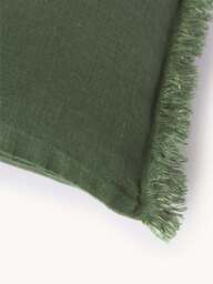 Linen Cushion Cover Luana with Fringes - thumbnail 3