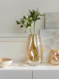 Mouth-Blown Glass Vase Luster, H 35 cm - thumbnail 2