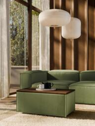 Corduroy Ottoman Lennon with Storage - thumbnail 2